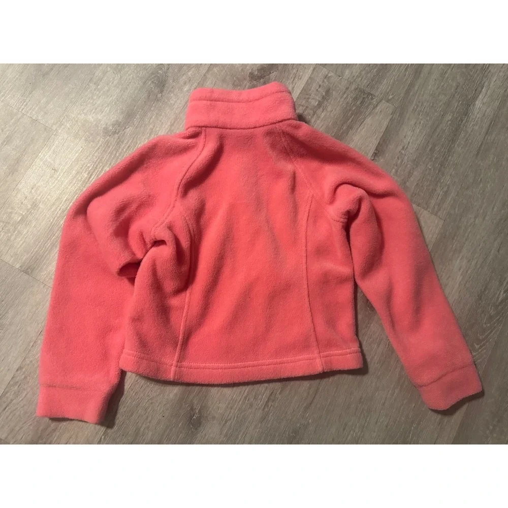 Columbia Girls XXS 4/5 Benton Springs Full Zip Fleece Jacket Coral Pink